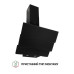 Витяжка декоративна похила Perfelli DNS 6482 D 850 BL LED ( УТ000003008 )