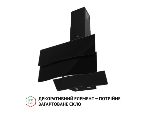 Витяжка декоративна похила Perfelli DNS 6482 D 850 BL LED ( УТ000003008 )