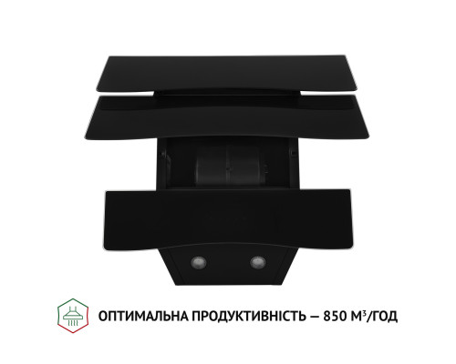 Витяжка декоративна похила Perfelli DNS 6482 D 850 BL LED ( УТ000003008 )