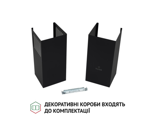 Витяжка декоративна похила Perfelli DNS 6482 D 850 BL LED ( УТ000003008 )