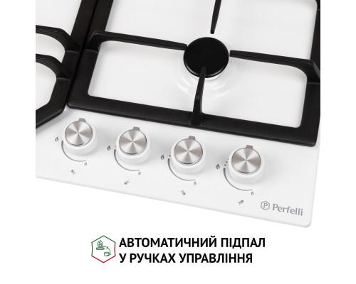 Поверхня газова на металі Perfelli HGM 61424 WH ( УТ000003049 )