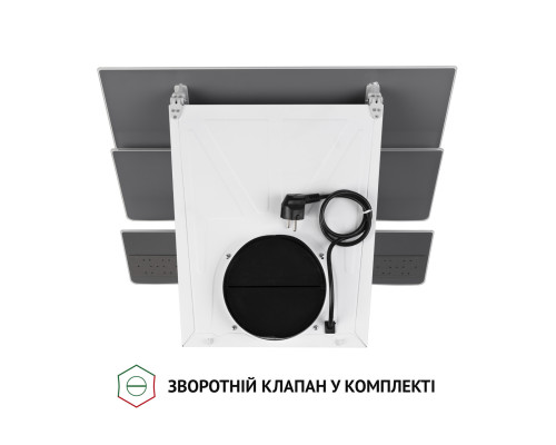 Витяжка декоративна похила Perfelli DNS 6482 D 850 WH LED ( УТ000003009 )