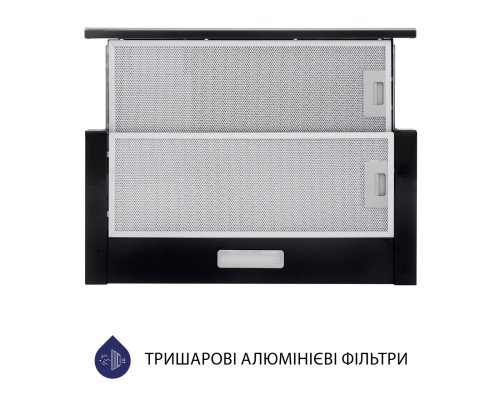 Витяжка телескопічна Minola HTLS 6234 BL 700 LED GLASS ( УТ000003036 )