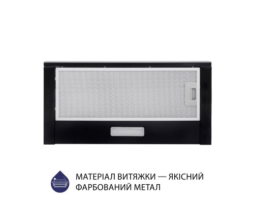 Витяжка телескопічна Minola HTLS 6734 BL 1100 LED GLASS ( УТ000003037 )