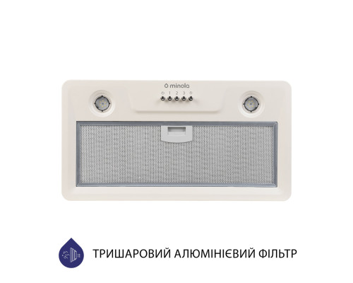 Витяжка повновбудована Minola HBI 5202 IV 700 LED ( УТ000003062 )