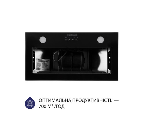 Витяжка повновбудована Minola HBI 5262 BL GLASS 700 LED ( УТ000003064 )