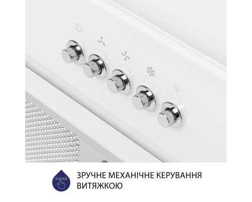 Витяжка повновбудована Minola HBI 5664 WH GLASS 1000 LED Line ( УТ000003032 )