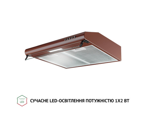 Витяжка плоска Perfelli PL 5144 BR LED ( УТ000003205 )