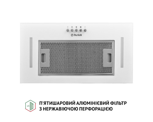 Витяжка повновбудована Perfelli BI 5684 WH 1000 LED ( УТ000003212 )