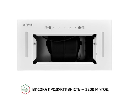 Витяжка повновбудована Perfelli BIS 58844 WH 1200 LED ( УТ000003218 )