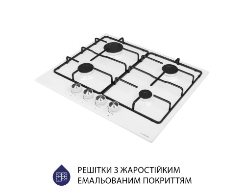 Поверхня газова на металі Minola MGM 61404 WH ( УТ000003070 )