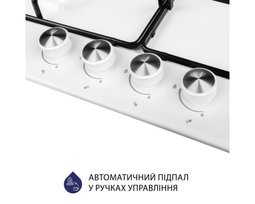 Поверхня газова на металі Minola MGM 61404 WH ( УТ000003070 )