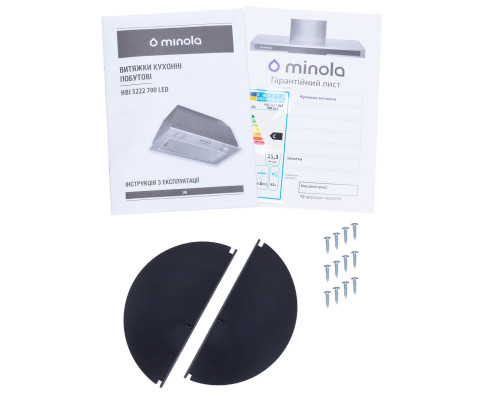 Витяжка повновбудована Minola HBI 5222 BLF 700 LED ( УТ000003310 )