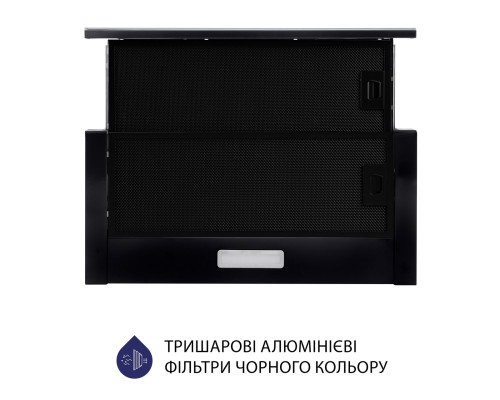 Витяжка телескопічна Minola HTLS 6634 BLF 1000 LED GLASS ( УТ000003250 )