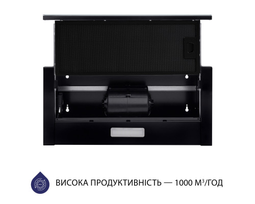 Витяжка телескопічна Minola HTLS 6634 BLF 1000 LED GLASS ( УТ000003250 )