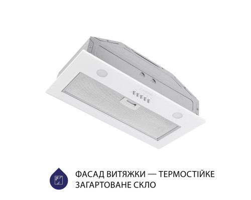 Витяжка повновбудована Minola HBI 5262 WH GLASS 700 LED ( УТ000003065 )