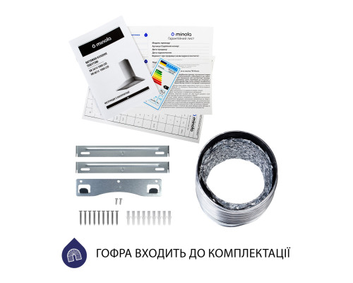 Витяжка купольна Minola HK 5614 WH 1000 LED ( УТ000003326 )