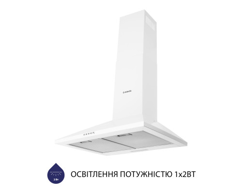 Витяжка купольна Minola HK 6614 WH 1000 LED