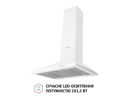 Витяжка купольна Perfelli K 6210 WH 700 LED ( УТ000003335 )