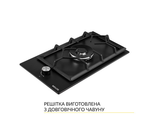 Поверхня газова Domino на металі WEILOR GM W 314 BL ( УТ000003581 )
