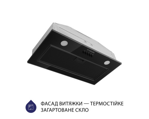 Витяжка повновбудована Minola HBI 52622 BL GLASS 700 LED