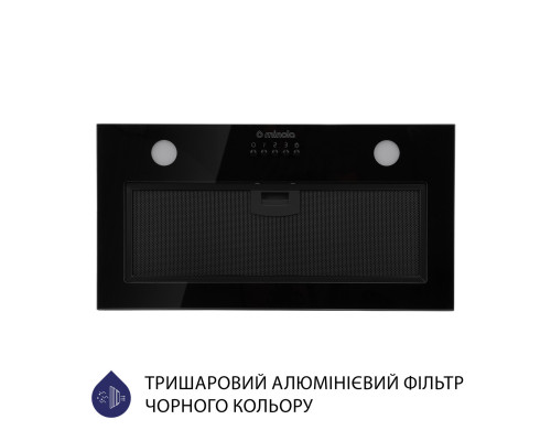 Витяжка повновбудована Minola HBI 52622 BL GLASS 700 LED