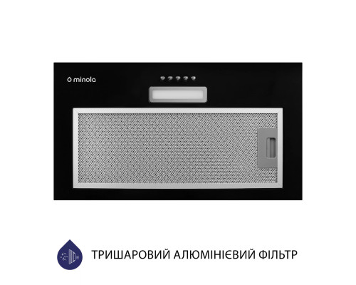 Витяжка повновбудована Minola HBI 5025 BL LED ( УТ000003471 )