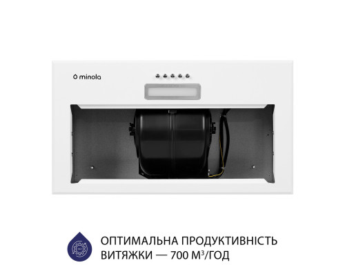 Витяжка повновбудована Minola HBI 5214 WH 700 LED ( УТ000003467 )