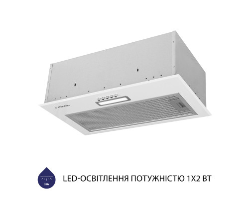 Витяжка повновбудована Minola HBI 5614 WH 1000 LED