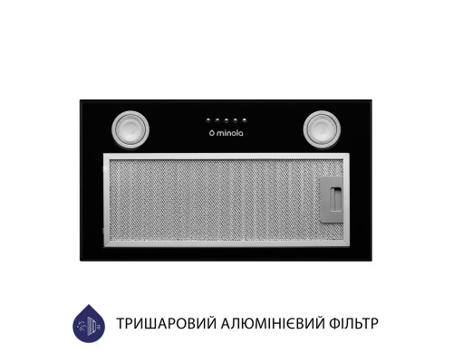 Витяжка повновбудована Minola HBI 5722 BL 1200 LED ( УТ000003475 )