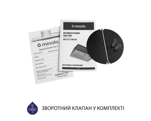 Витяжка повновбудована Minola HBI 5722 BL 1200 LED ( УТ000003475 )