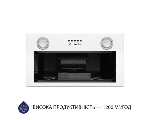 Витяжка повновбудована Minola HBI 5722 WH 1200 LED ( УТ000003473 )