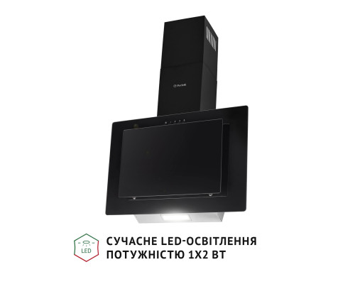 Витяжка декоративна похила Perfelli DN 6142 BL LED ( УТ000003494 )