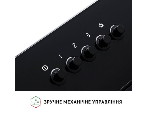 Витяжка декоративна похила Perfelli DN 6142 BL LED ( УТ000003494 )