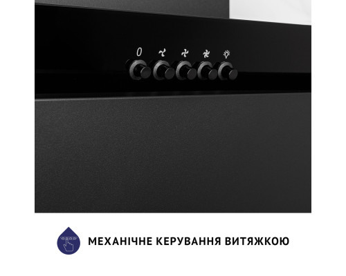 Витяжка декоративна похила Minola HDN 6124 BL LED ( УТ000003495 )