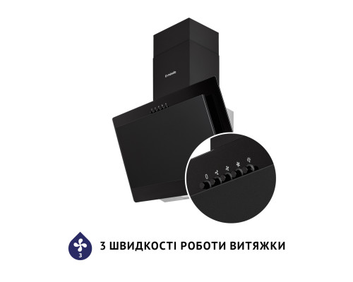 Витяжка декоративна похила Minola HDN 6124 BL LED ( УТ000003495 )