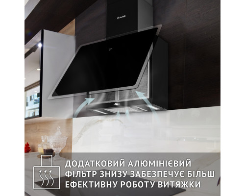 Витяжка декоративна похила Perfelli RIVA NERO ( УТ000003492 )