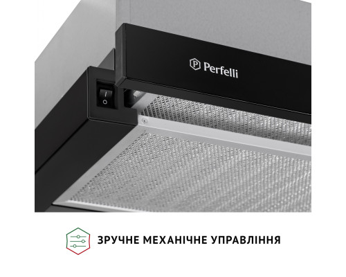 Витяжка телескопічна Perfelli TL 602 BL LED ( УТ000003571 )