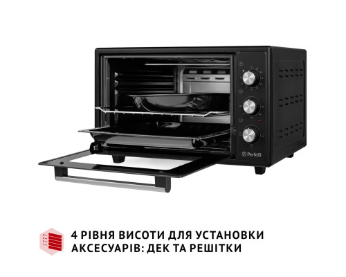 Електрична піч Perfelli CLASSIC 37 BLACK ( УТ000003685 )