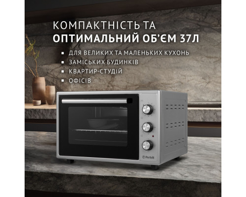 Электрическая печь Perfelli CLASSIC 37 GREY