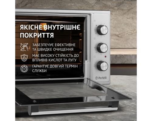 Электрическая печь Perfelli CLASSIC 37 GREY