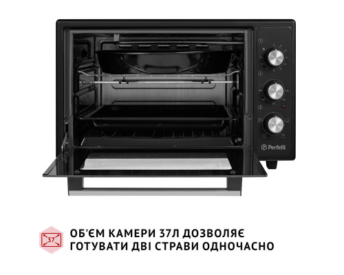 Електрична піч Perfelli MIRAGE 37 BLACK ( УТ000003689 )