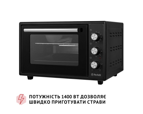 Електрична піч Perfelli MIRAGE 37 BLACK ( УТ000003689 )