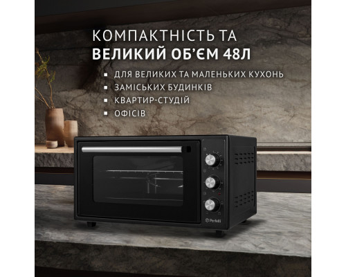 Електрична піч Perfelli MIRAGE 48 BLACK ( УТ000003708 )