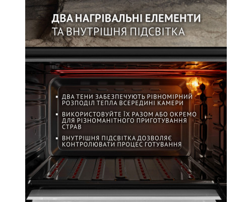 Електрична піч Perfelli MIRAGE 48 BLACK ( УТ000003708 )