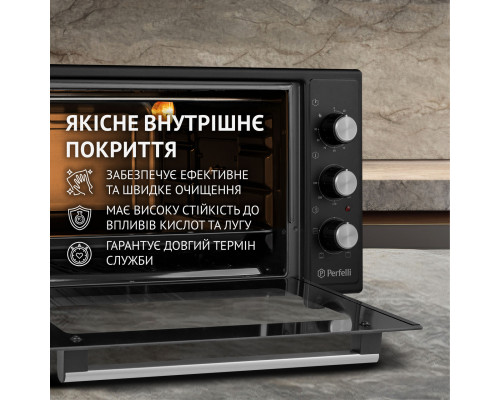 Електрична піч Perfelli MIRAGE 48 BLACK ( УТ000003708 )
