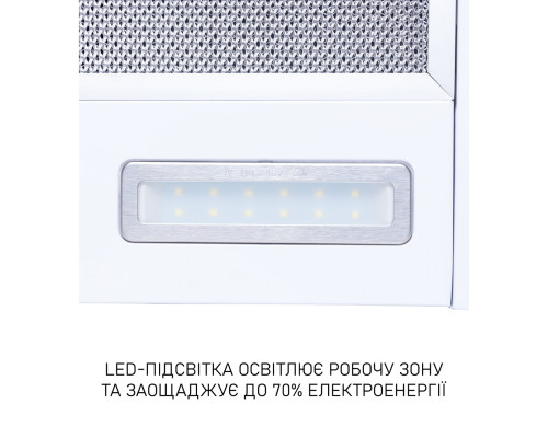 Витяжка телескопічна Minola HTL 6215 WH 700 LED ( УТ000001481 )