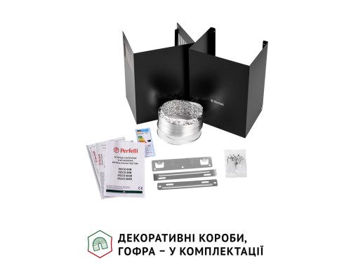 Витяжка декоративна похила Perfelli VICCO 6HM NERO ( УТ000003764 )