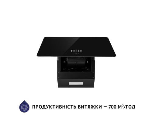 Витяжка декоративна похила Minola HDN 5224 BL 700 LED ( УТ000003782 )