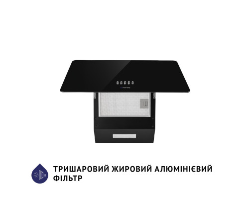 Витяжка декоративна похила Minola HDN 5224 BL 700 LED ( УТ000003782 )